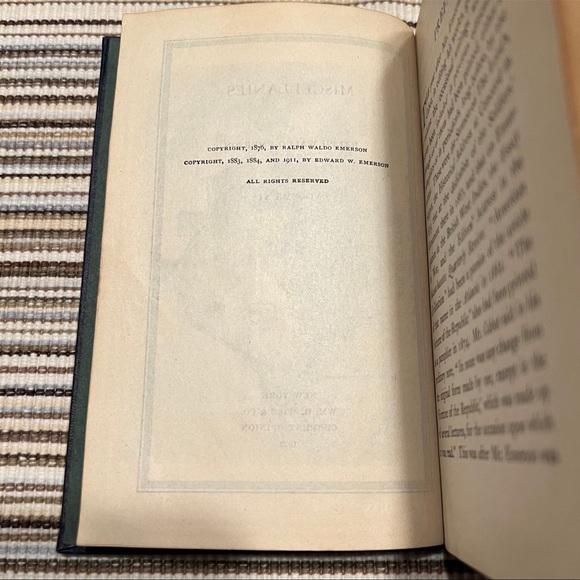 Antique Book ~ Emerson’s Complete Writings Vol. 11 & 12 - Picture 8 of 10